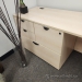 Blonde Straight Office Desk w/ 4 Drawers Storage 71 x 24